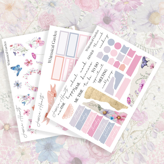 Whimsical Garden 3-Page Journaling Kit