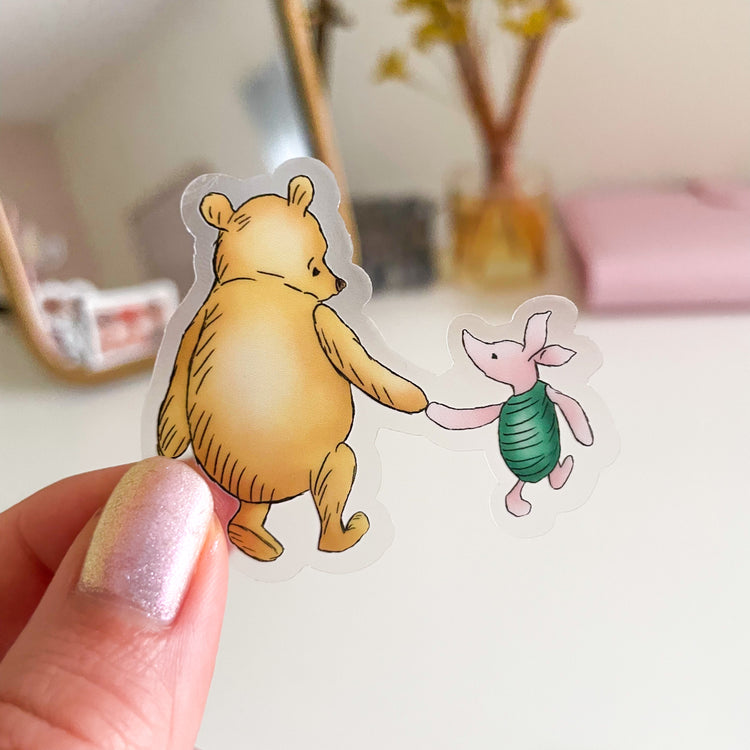 Winnie & Piglet Vinyl Sticker