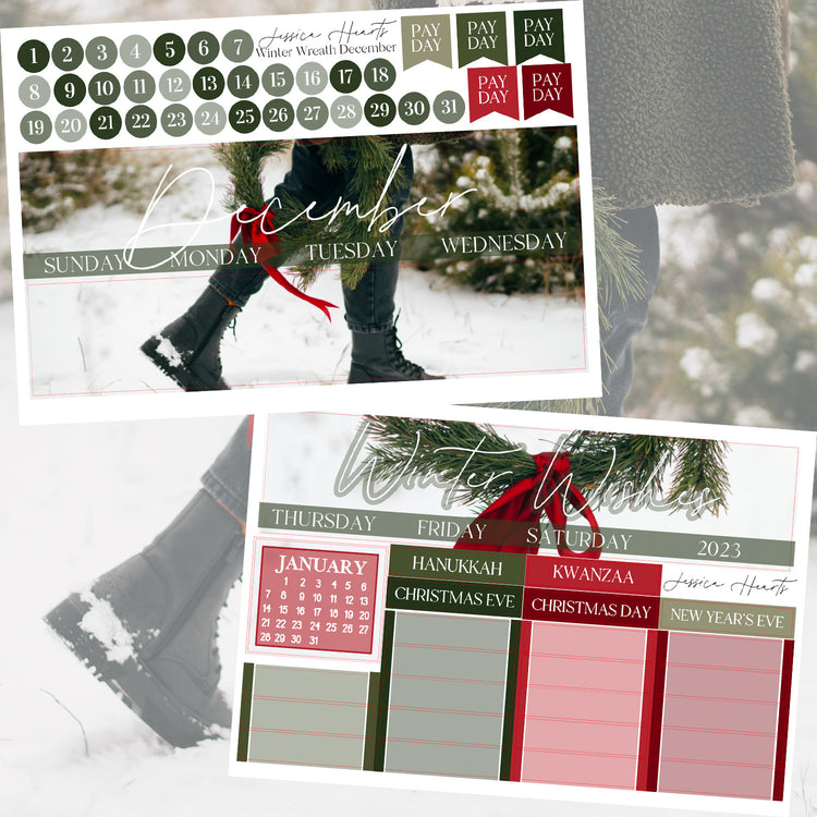 Winter Wreath December 2023 Monthly Kit