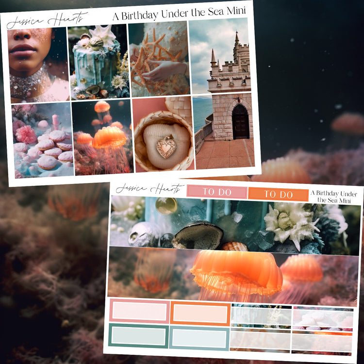 A birthday Under the Sea MINI Sticker Kit *new format*