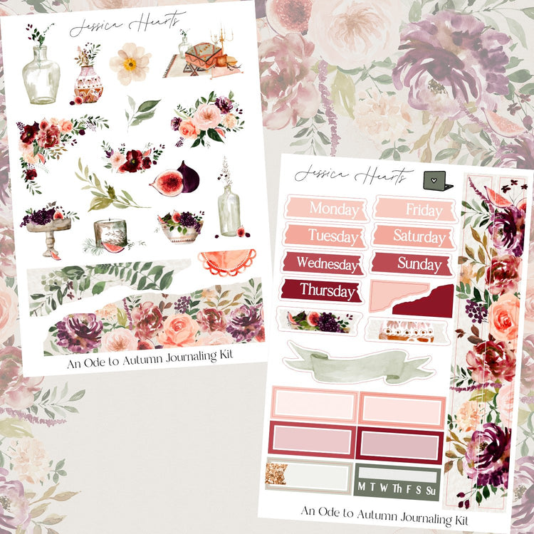 An Ode to Autumn Journaling Kit - Jessica Hearts