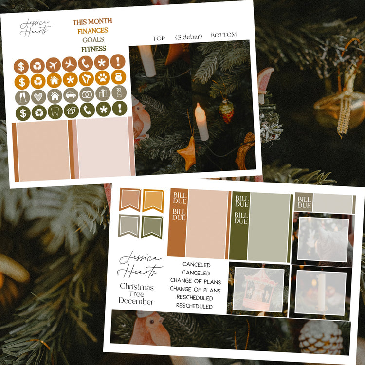 Christmas Tree December 2025 Monthly Kit - Jessica Hearts