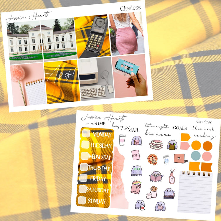 Clueless 2025 Weekly Sticker Kit - Jessica Hearts