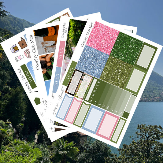 Country Club MINI Sticker Kit - Jessica Hearts