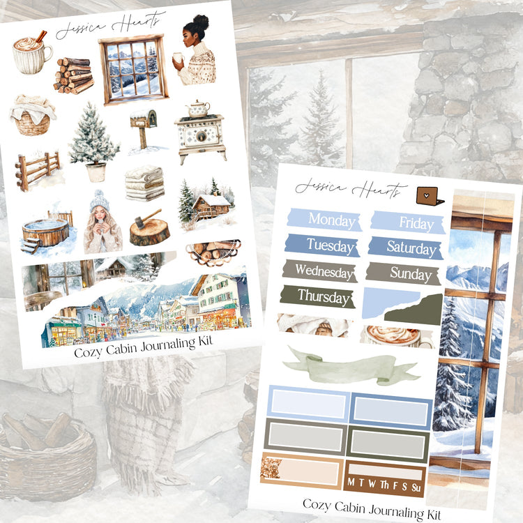 Cozy Cabin Journaling Kit - Jessica Hearts