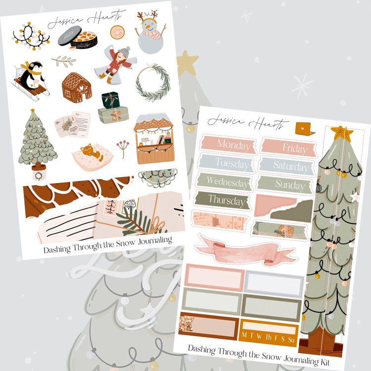Dashing Through the Snow Journaling Kit - Jessica Hearts