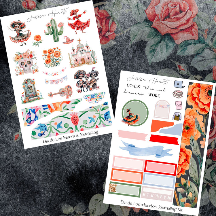 Dia de Los Muertos Journaling Kit (new format) - Jessica Hearts