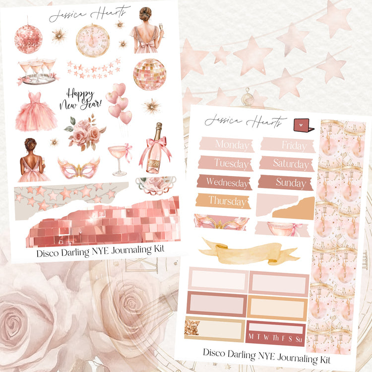 Disco Darling NYE Journaling Kit - Jessica Hearts