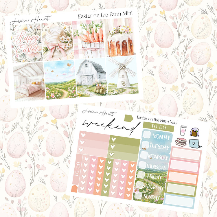 Easter on the Farm MINI Sticker Kit - Jessica Hearts