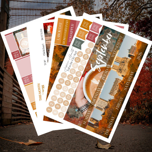 Fall in the City September 2026 Monthly Kit - Jessica Hearts