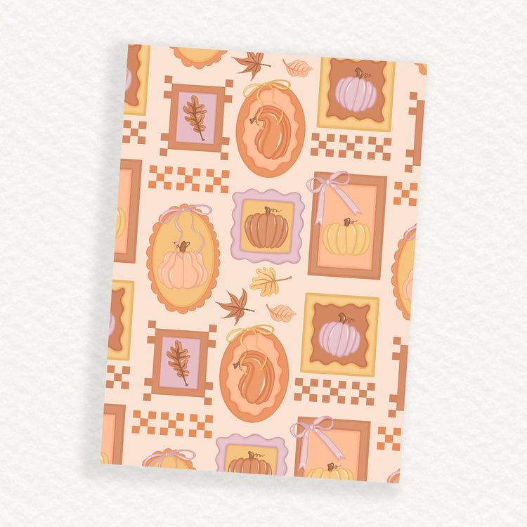 Gourd B6 Journaling Background Sticker Sheet - Jessica Hearts