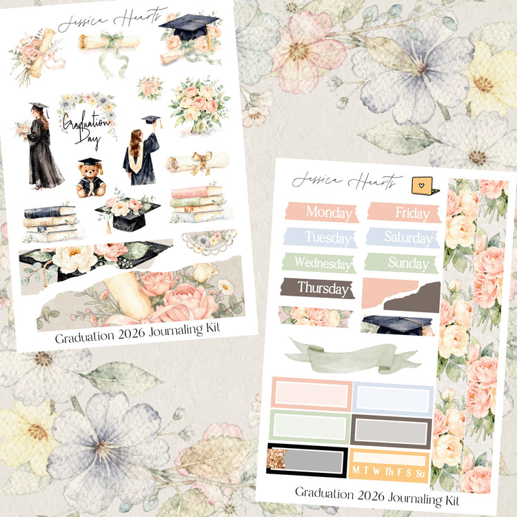 Graduation 2026 Journaling Kit - Jessica Hearts