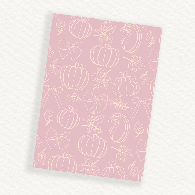 Lavender Pumpkins B6 Journaling Background Sticker Sheet - Jessica Hearts