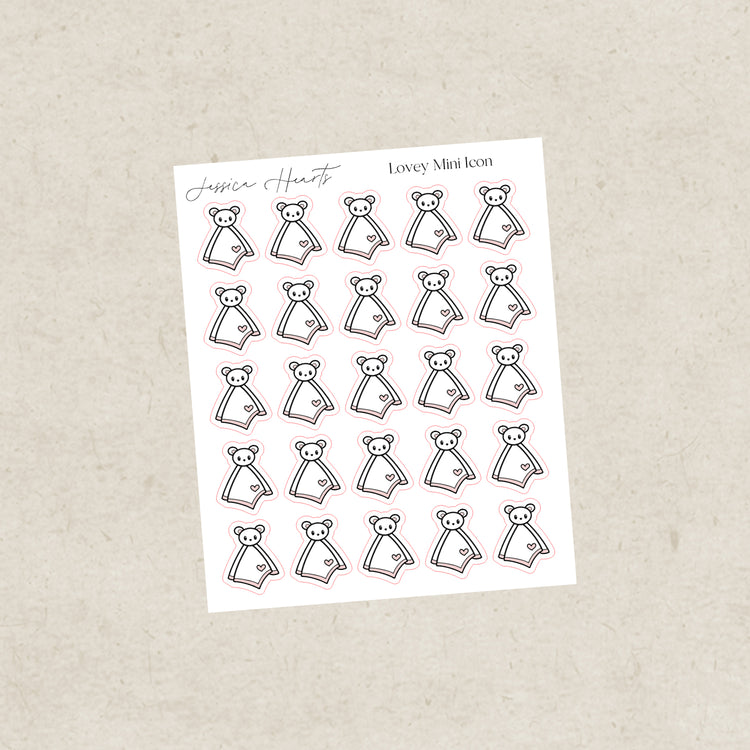 Lovey Mini Icons Sticker Sheet