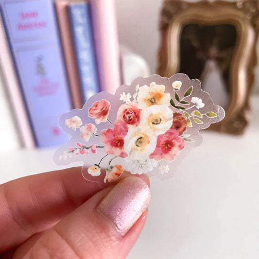 Magical Florals Vinyl Sticker - Jessica Hearts