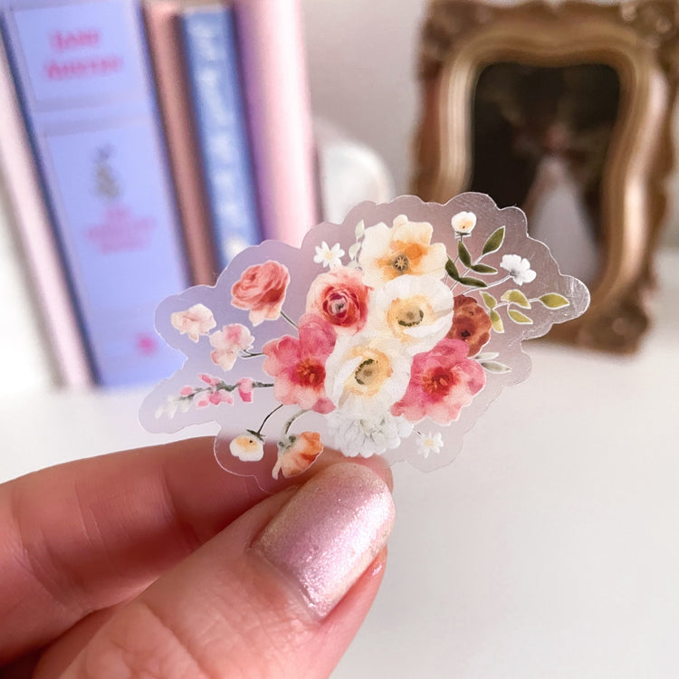 Magical Florals Vinyl Sticker - Jessica Hearts