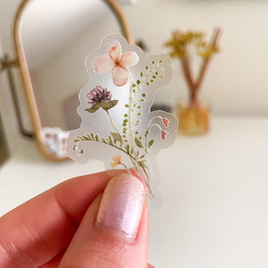 Simple Bouquet Vinyl Sticker - Jessica Hearts