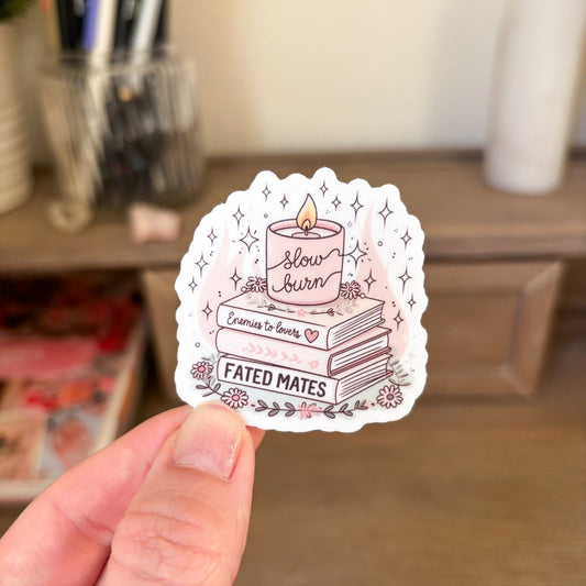 Slow Burn Vinyl Sticker - Jessica Hearts