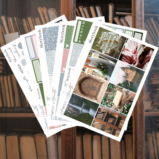 Storybook Weekly Sticker Kit - Jessica Hearts