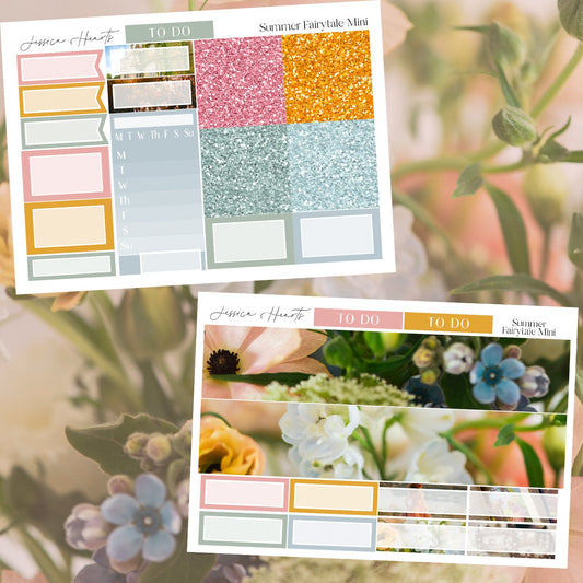 Summer Fairytale MINI Sticker Kit - Jessica Hearts
