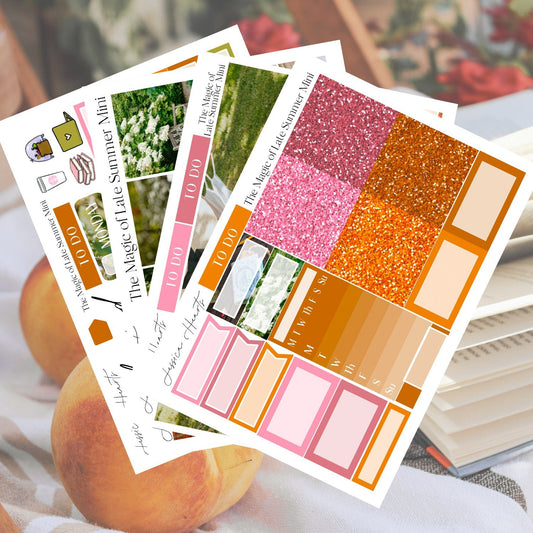 The Magic of Late Summer MINI Sticker Kit - Jessica Hearts