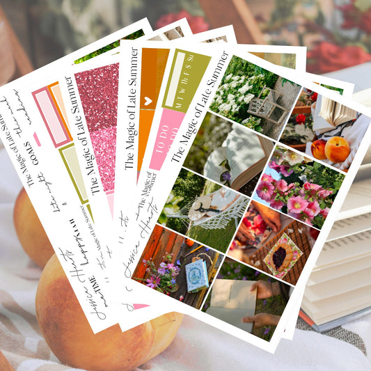 The Magic of Late Summer Weekly Sticker Kit - Jessica Hearts