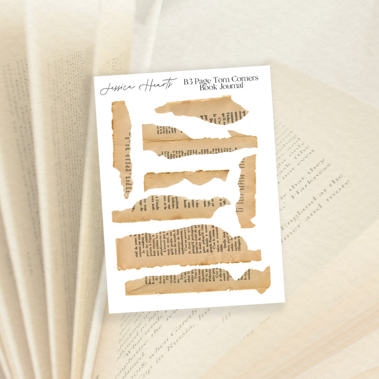 Torn Corners Book Journal (B3) - Jessica Hearts