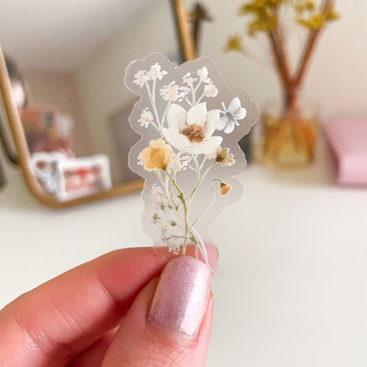 Winnie Bouquet Vinyl Sticker - Jessica Hearts