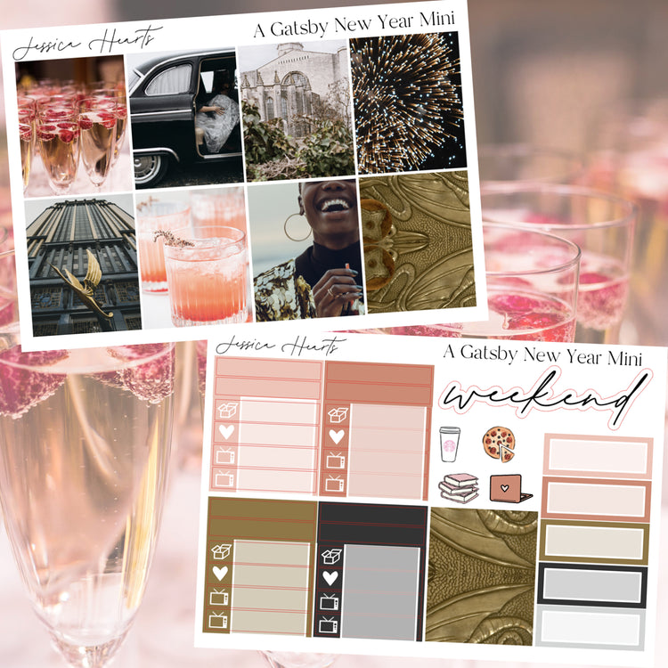 A Gatsby New Year MINI Sticker Kit
