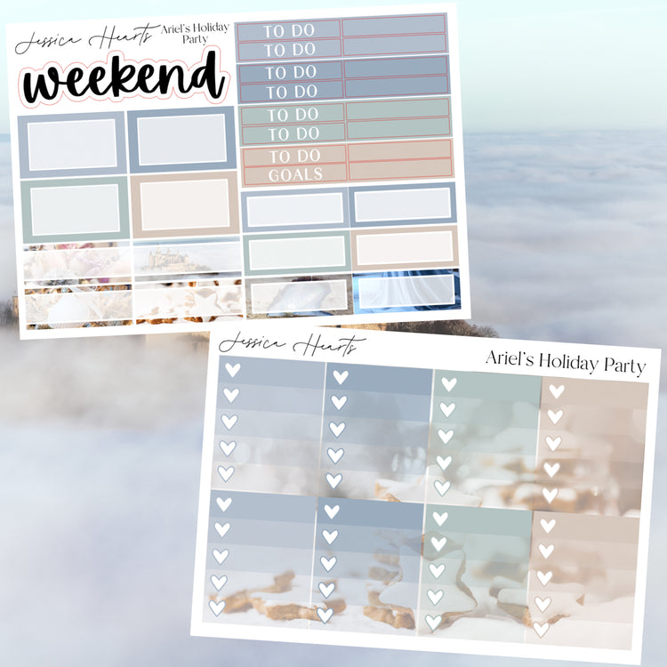 Ariel's Holiday Party Weekly Sticker Kit