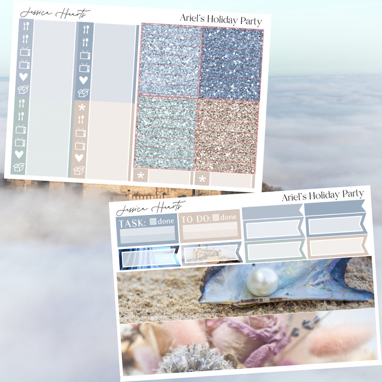 Ariel's Holiday Party Weekly Sticker Kit