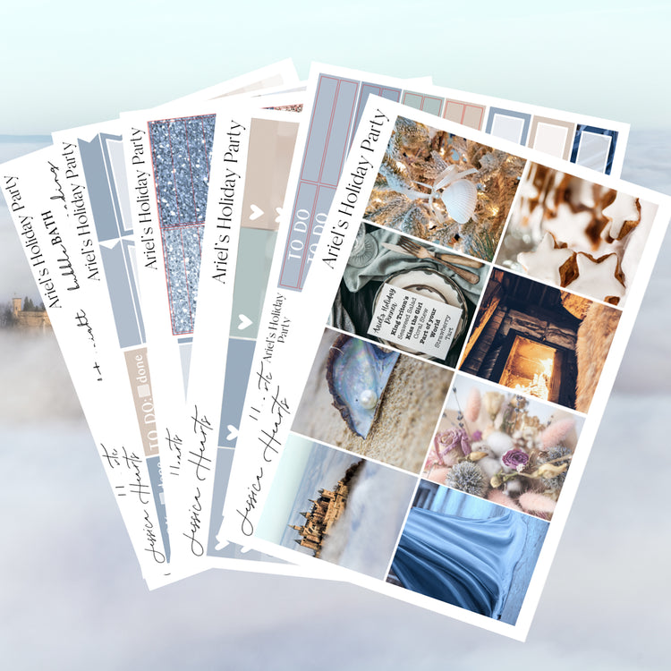 Ariel's Holiday Party Weekly Sticker Kit