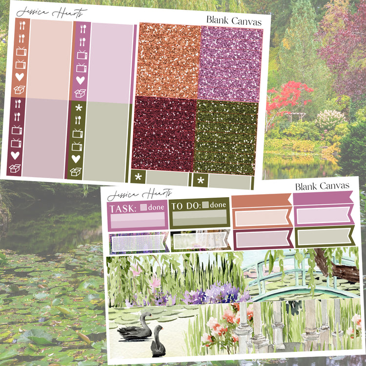 Blank Canvas Weekly Sticker Kit