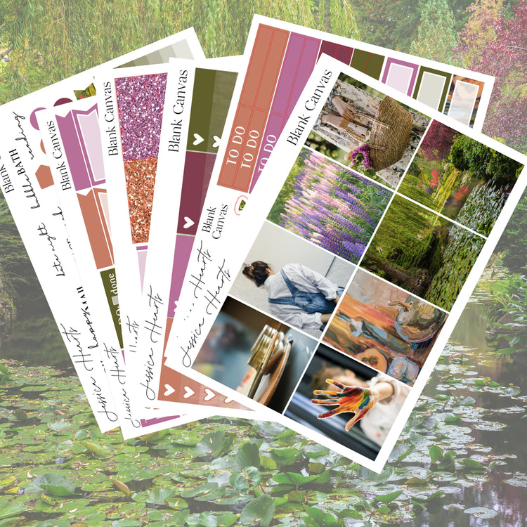 Blank Canvas Weekly Sticker Kit