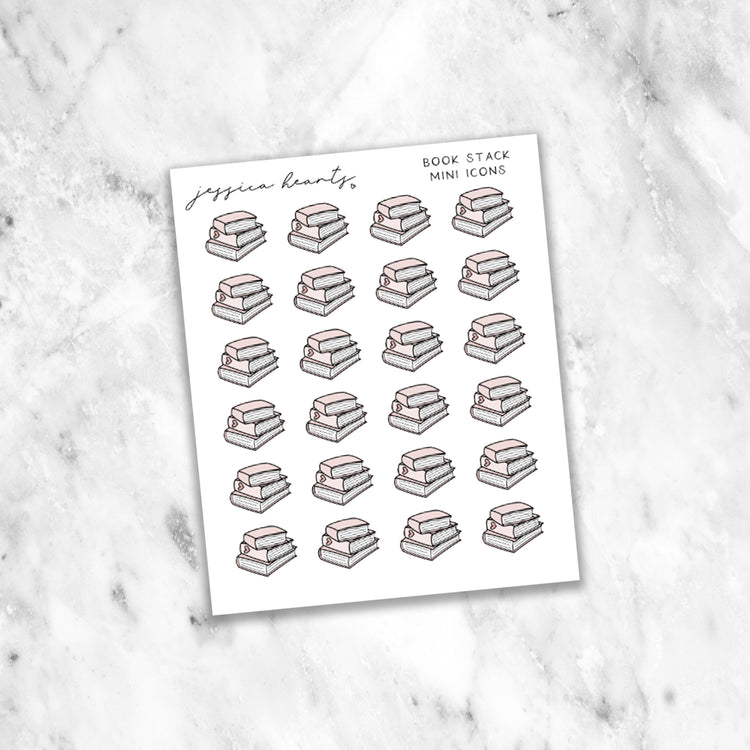 Book Stack Mini Icons