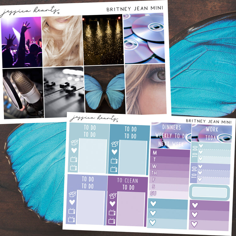 Britney Jean MINI Sticker Kit