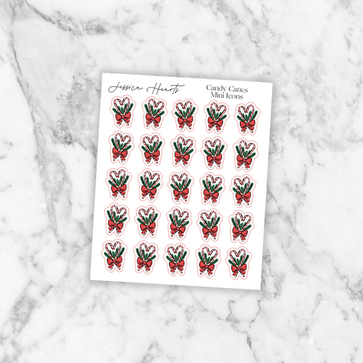 Candy Cane Mini Icons