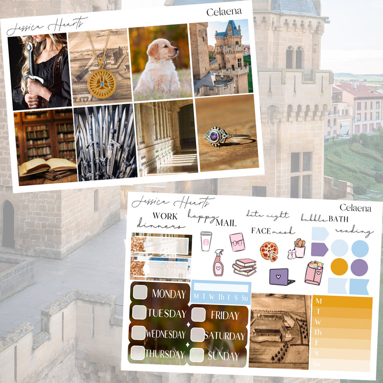Celaena Weekly Sticker Kit