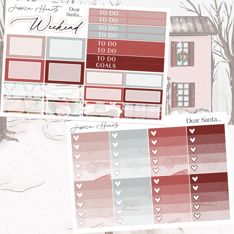Dear Santa Weekly Sticker Kit