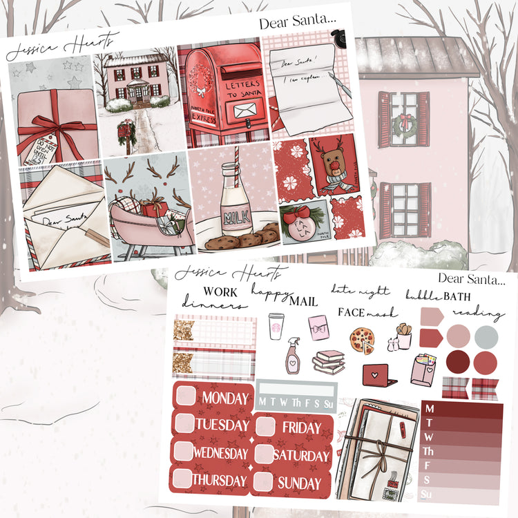 Dear Santa Weekly Sticker Kit