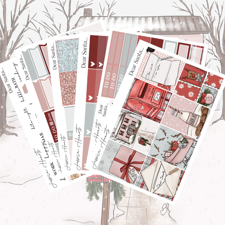 Dear Santa Weekly Sticker Kit