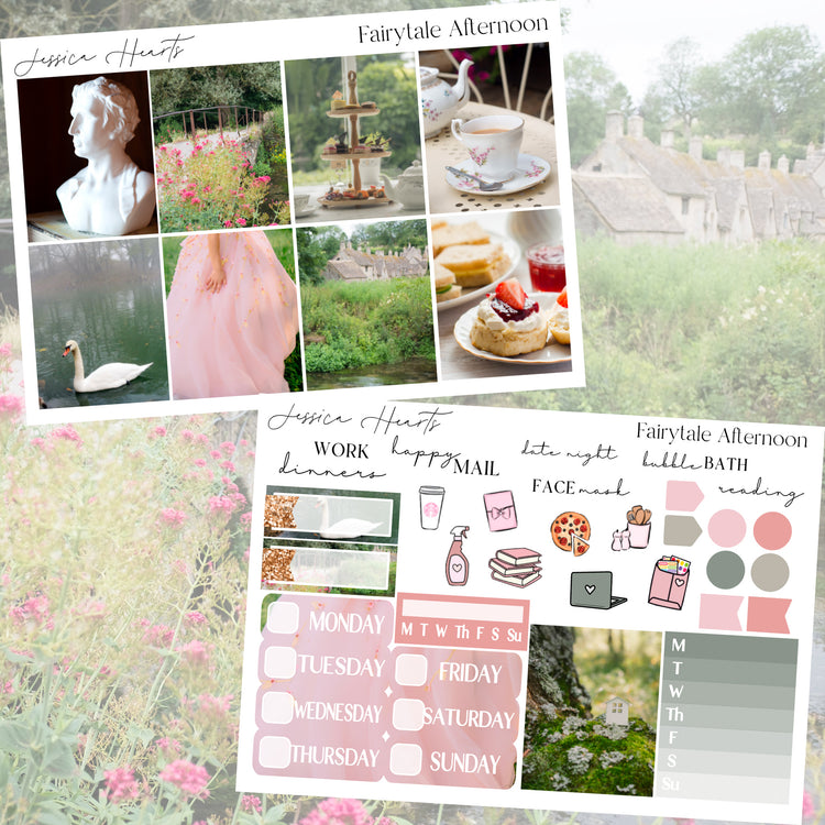 Fairytale Afternoon Weekly Sticker Kit