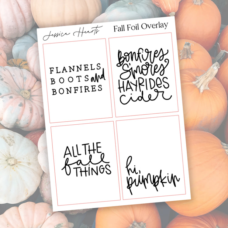Fall Foil Overlays