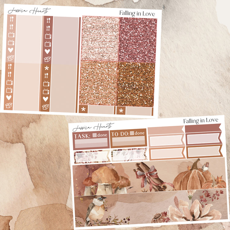 Falling in Love Weekly Sticker Kit