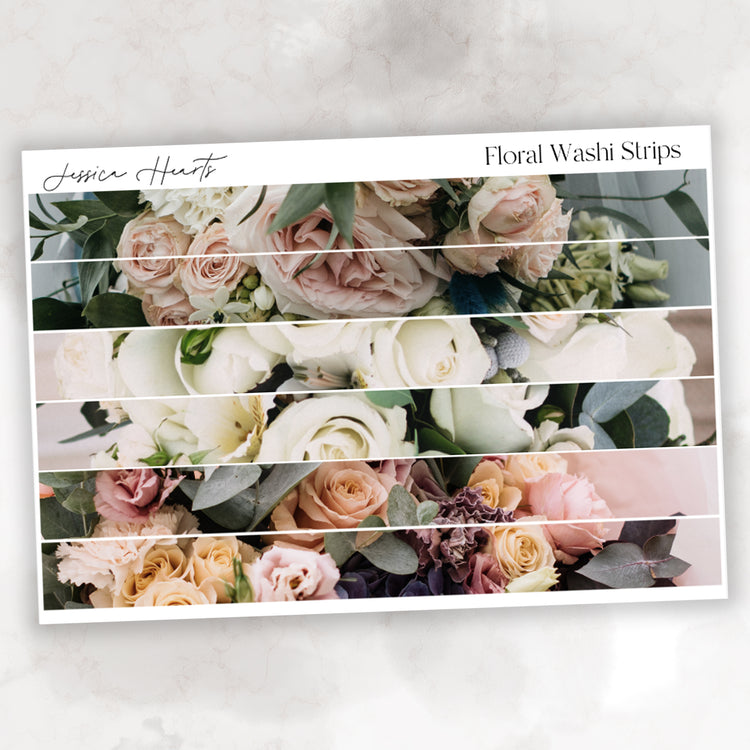 Floral Washi Strips