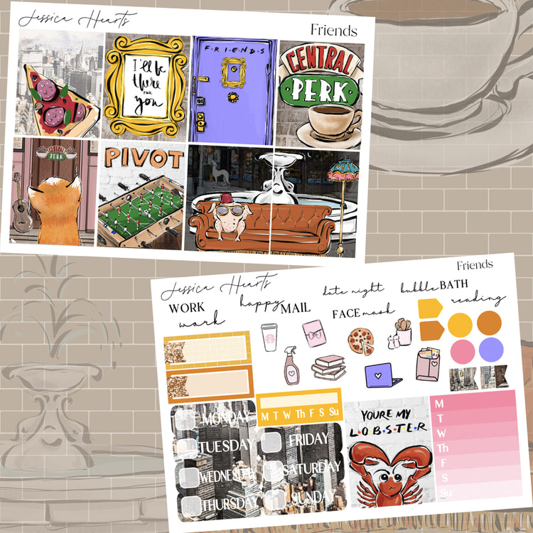 Friends Weekly Sticker Kit