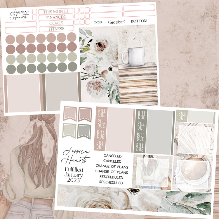 Fulfilled BLANK January 2023 Monthly Kit + Foil Overlay