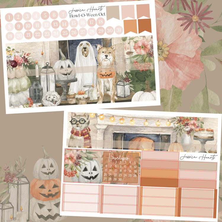 Howl-O-Ween BLANK October 2022 Monthly Kit + Foil Overlay