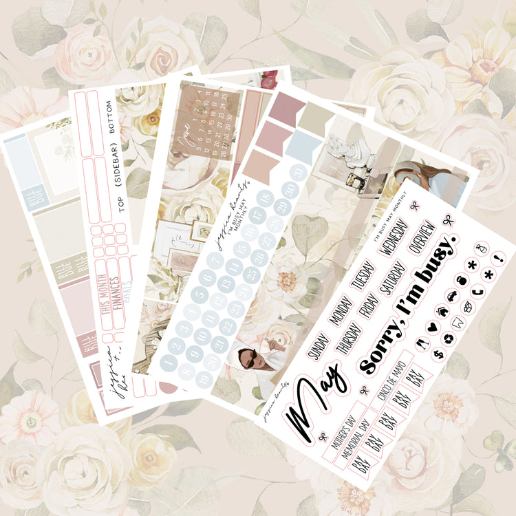 I'm Busy BLANK May 2022 Monthly Kit + Foil Overlay
