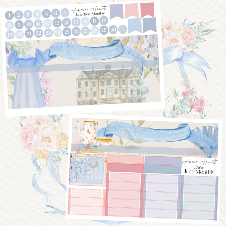 Jane June BLANK 2023 Monthly Kit + Foil Overlay